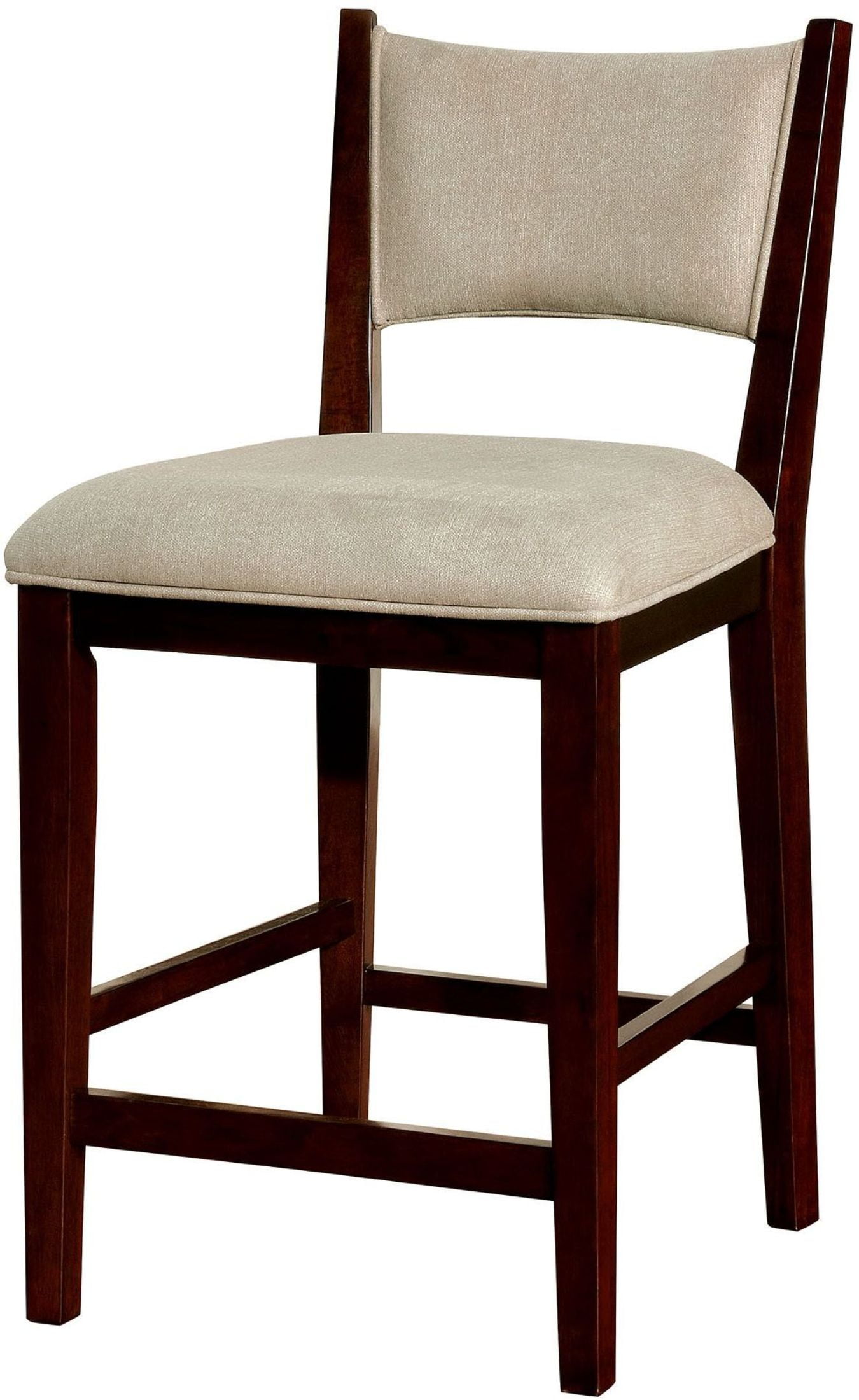 Furniture Of America Kaidence Brown Cherry Counter Height Chair Set Kaidence Brown Cherry Counter Height Chair Set Of 2 Main Image