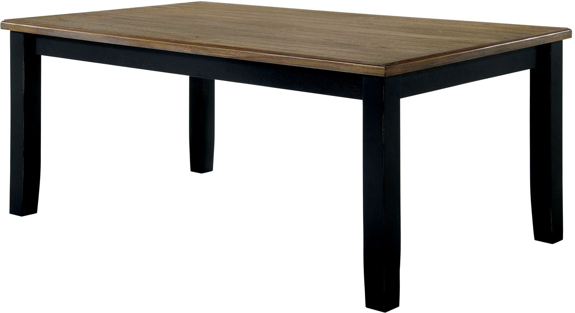 Furniture Of America Mariam Wire Brushed Oak And Black Dining Table Mariam Wire Brushed Oak And Black Dining Table
