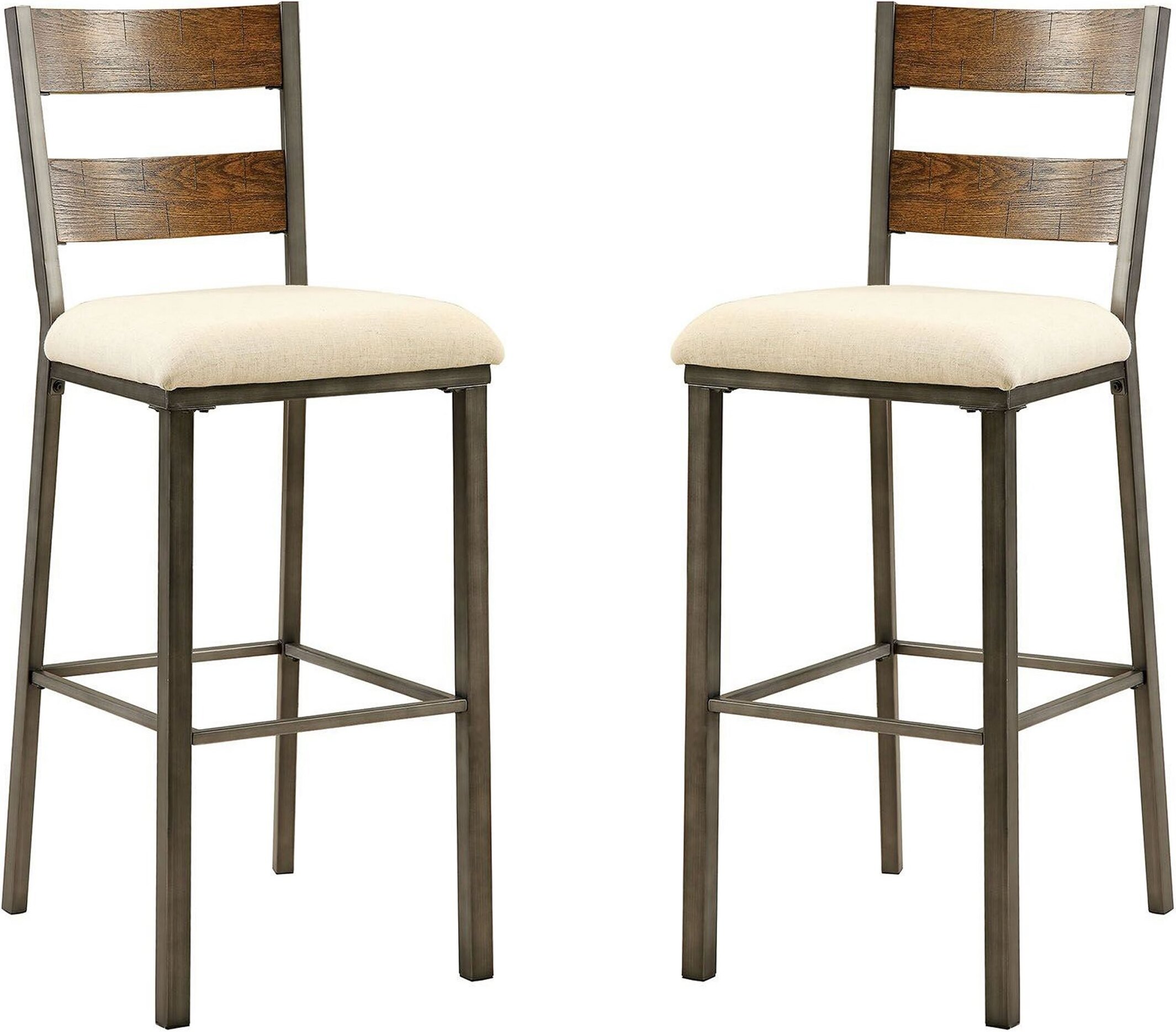 Jazlyn Ii Weathered Oak Bar Stool Set Of 2