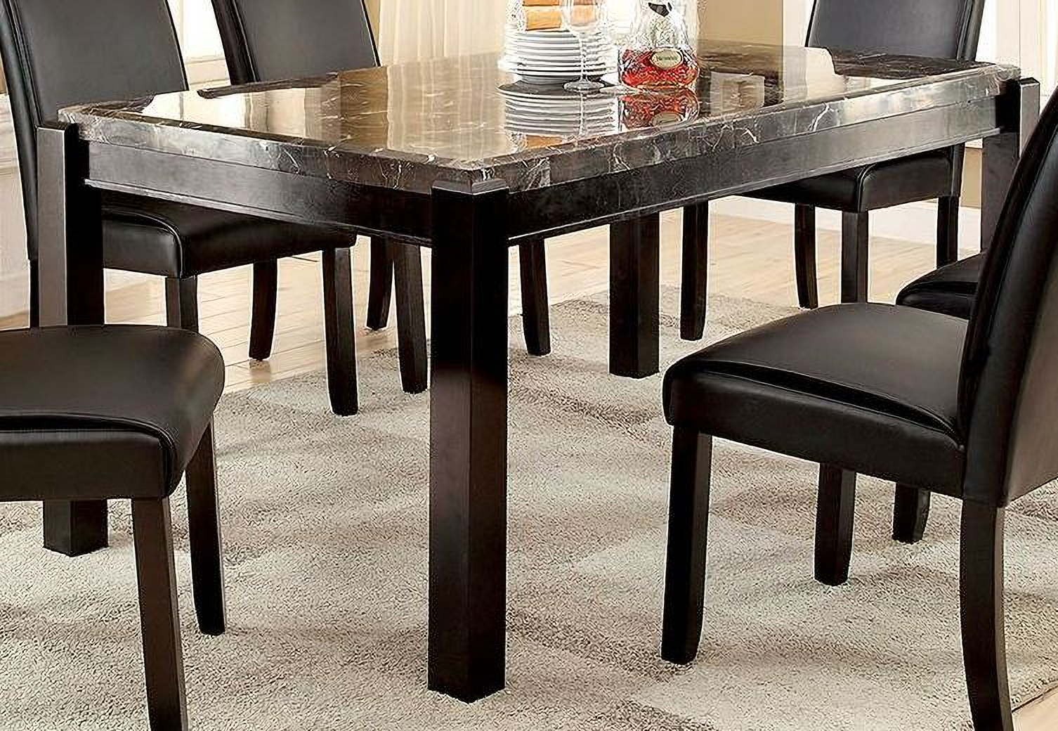 Furniture Of America Gladstone I Gray Marble Top Dining Table Gladstone I Gray Marble Top Dining Table Main Image