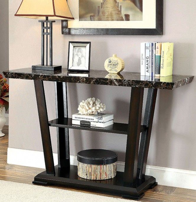 Clayton Iii Dark Cherry Sofa Table
