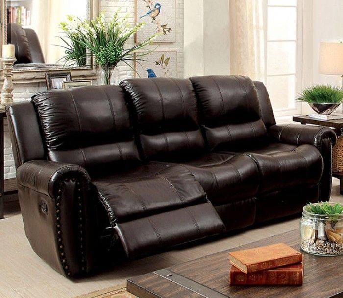 Foxboro Leather Reclining Sofa
