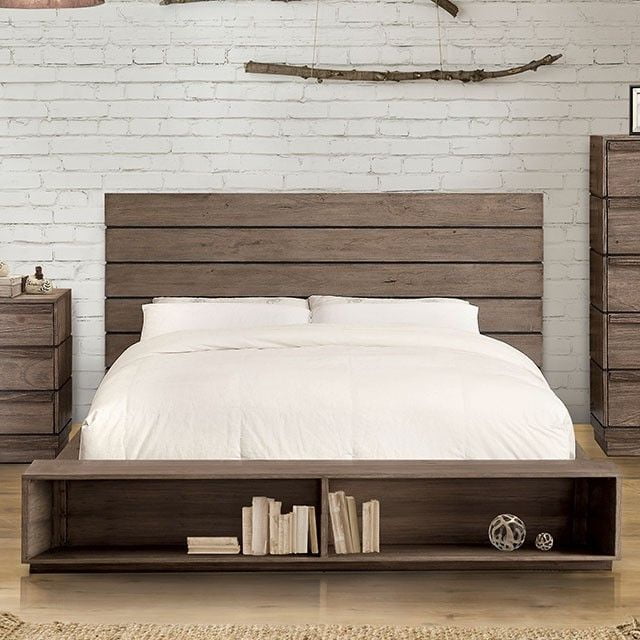 Coimbra Rustic Natural Tone Cal King Storage Platform Bed Coimbra Rustic Natural Tone Cal King Storage Platform Bed Main Image