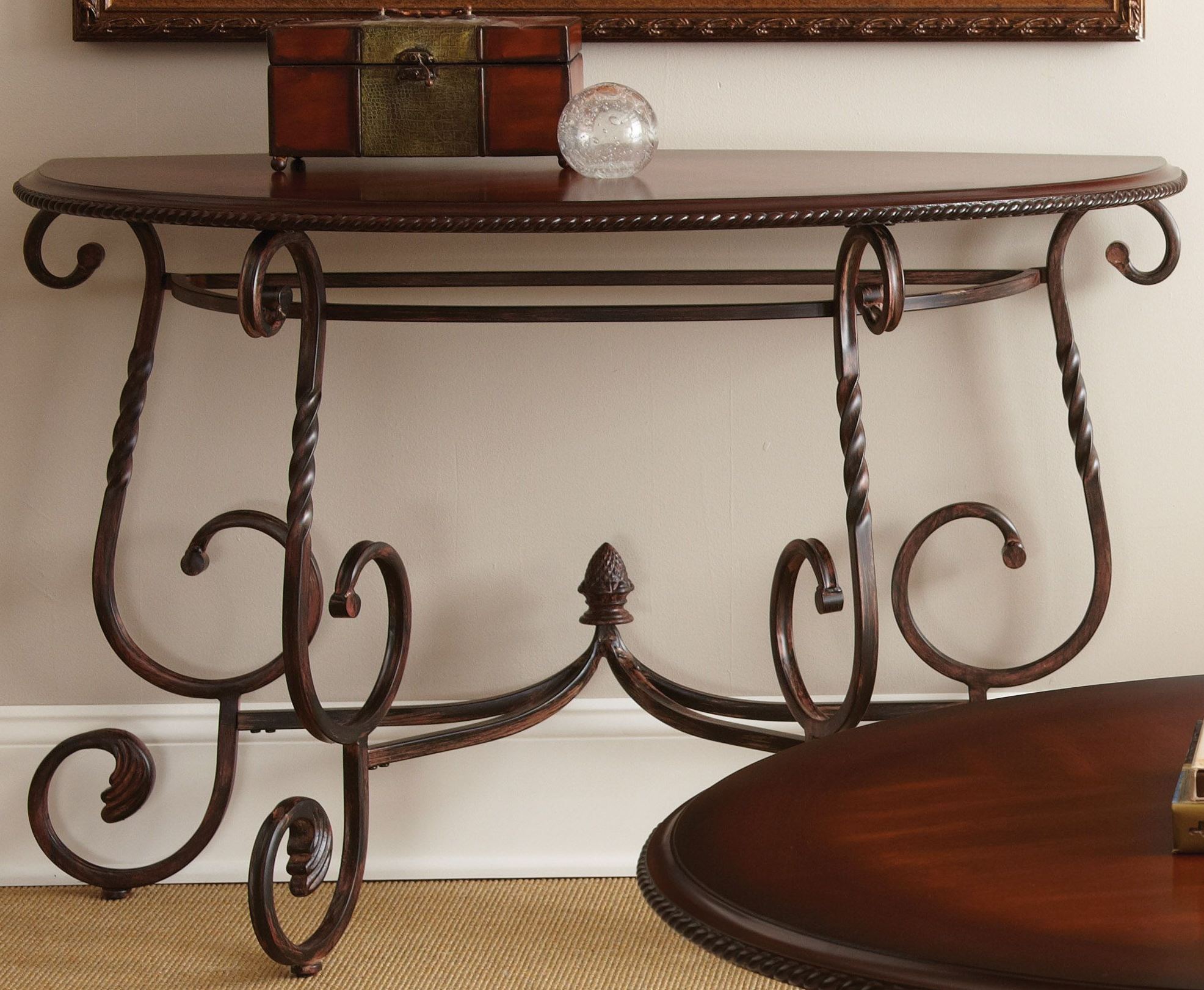 Crowley Dark Cherry Sofa Table