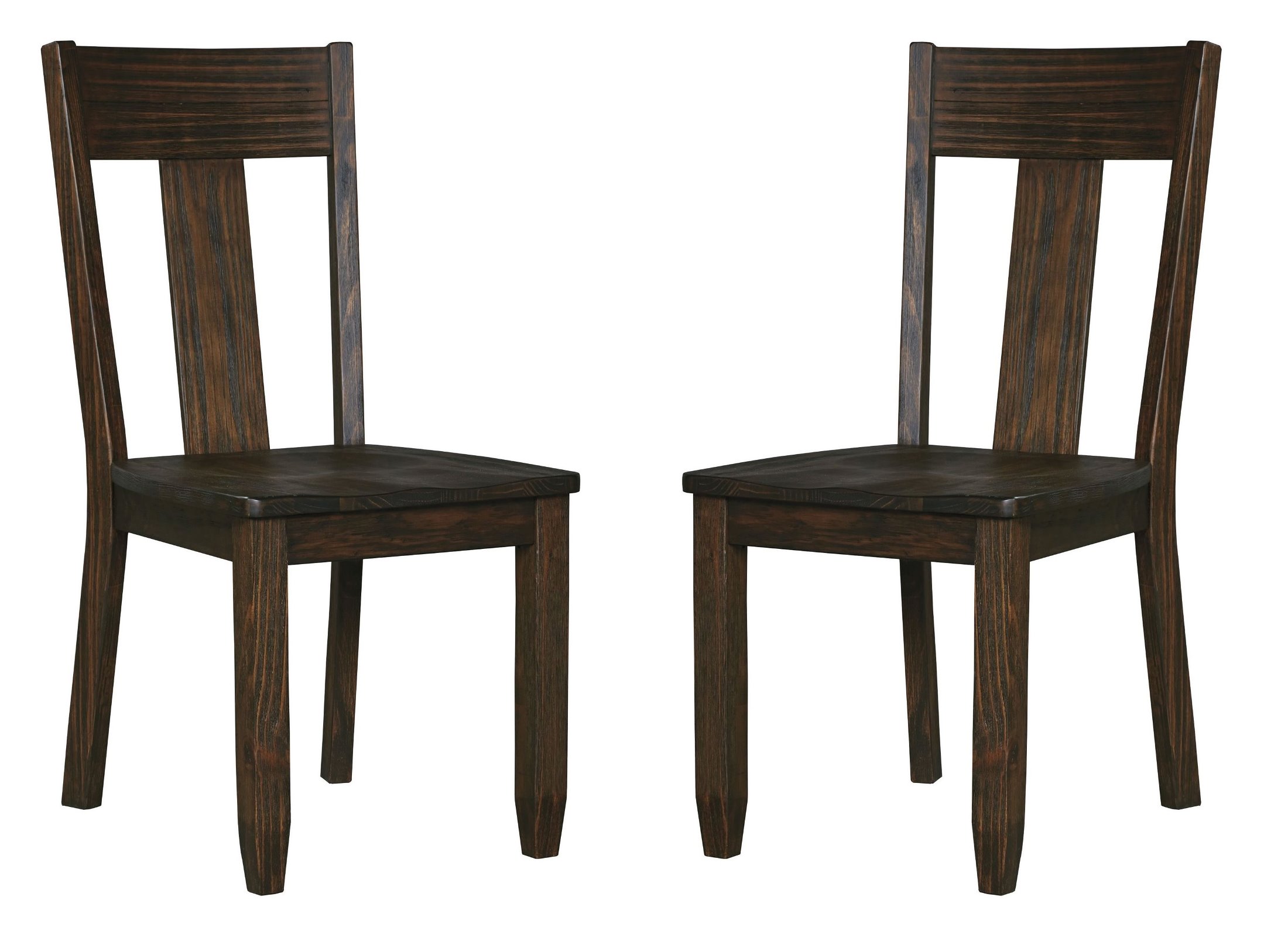 Signature Design By Ashley Trudell Dark Brown Dining Side Chair Set Trudell Dark Brown Dining Side Chair Set Of 2 Main Image