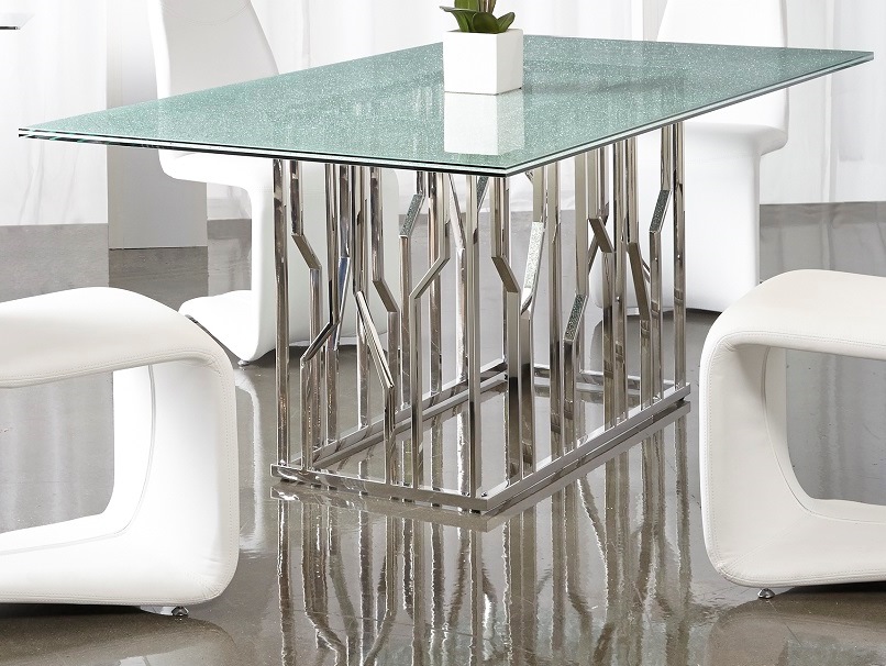 Star International Omni Clear Gl Galaxy Rectangular Dining Table Omni Clear Gl Galaxy Rectangular Dining Table Main Image