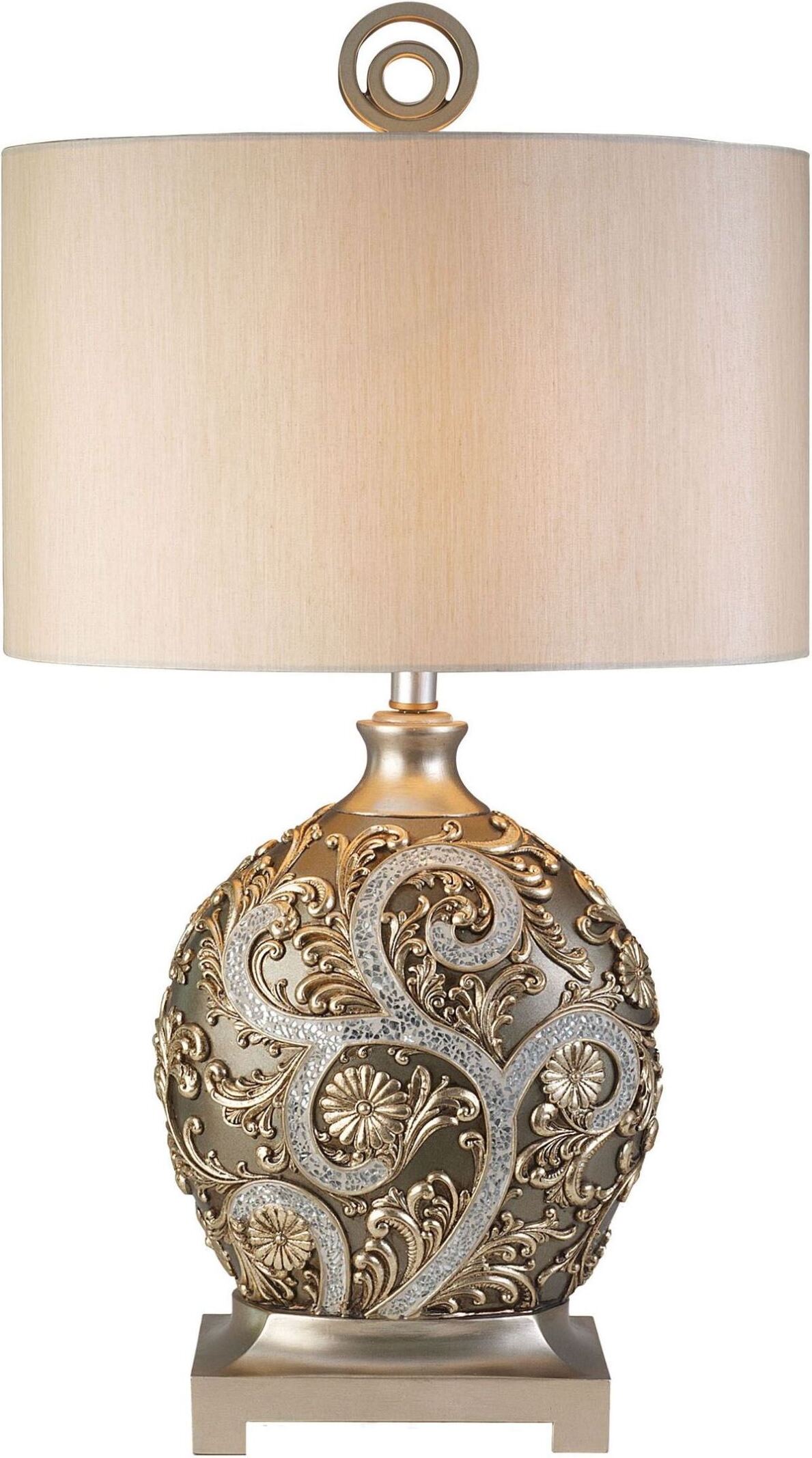 Estelle Champagne Silver Table Lamp