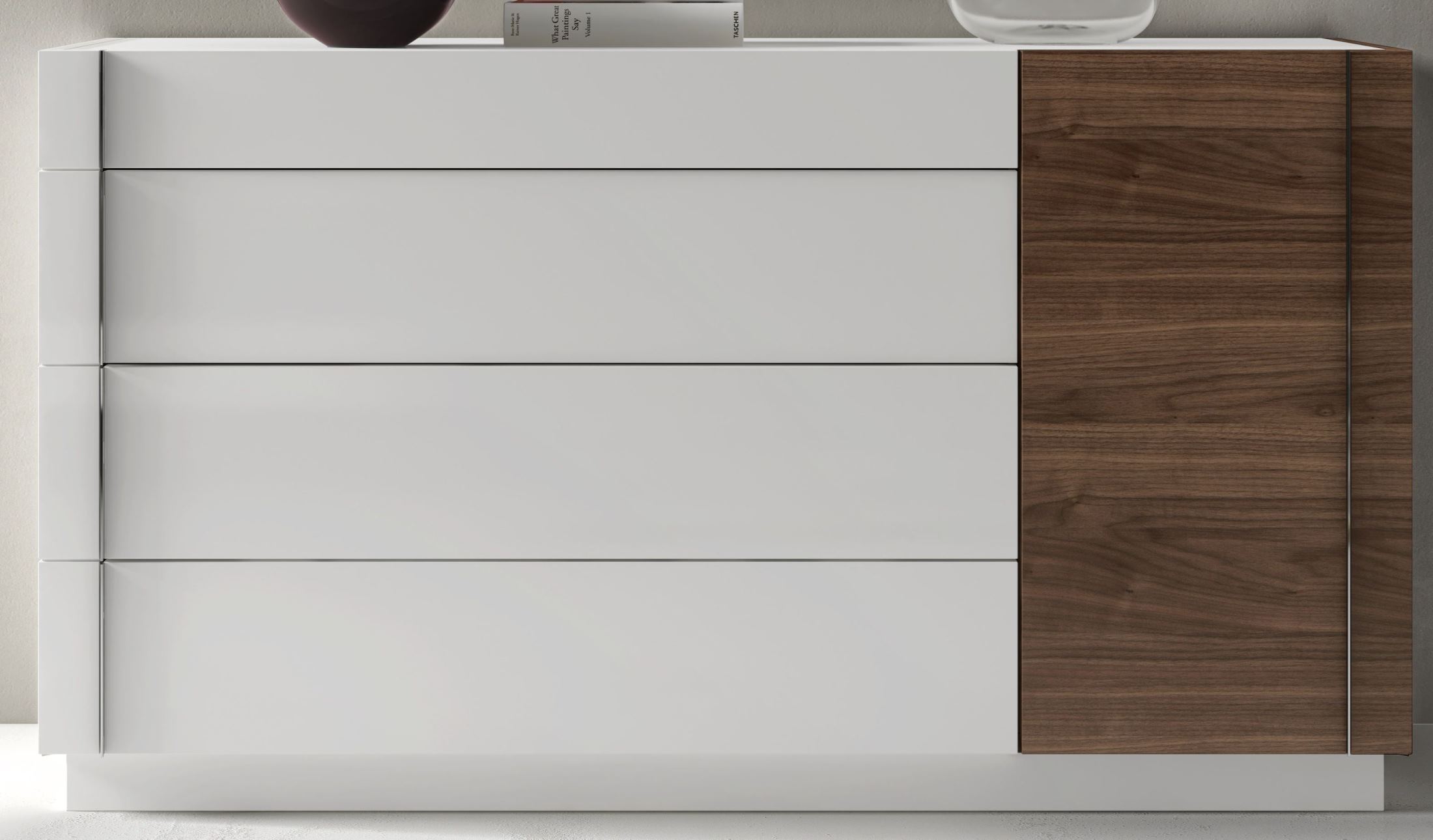 Lisbon Natural White Lacquer Dresser