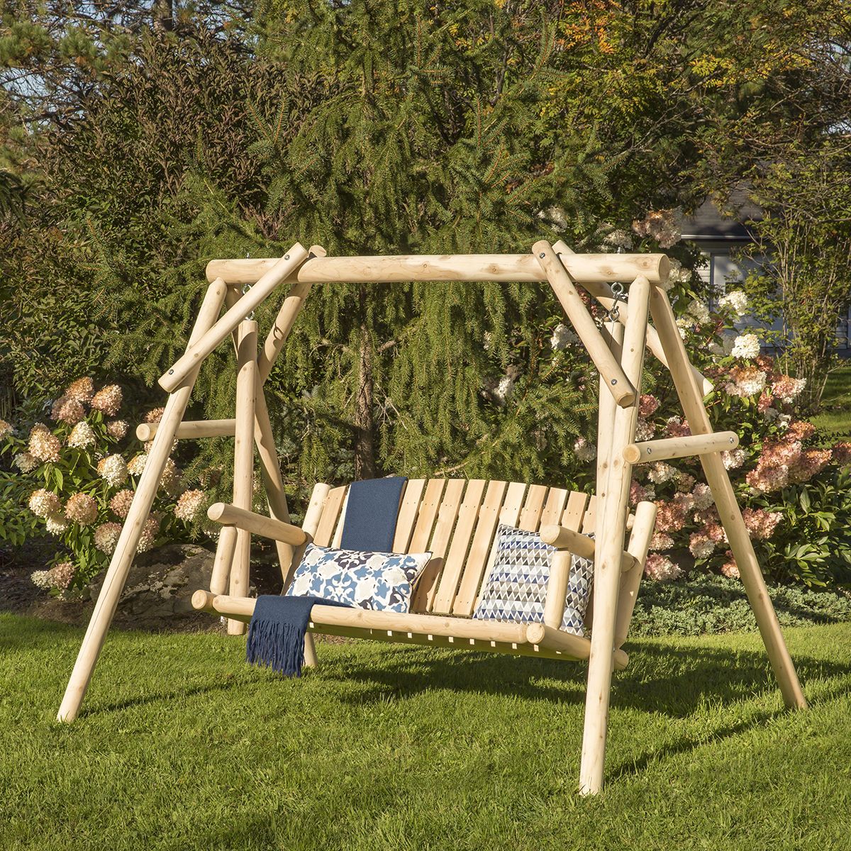 Bestar White Cedar Outdoor Swing Collection 4 White Cedar Outdoor Swing Main Image