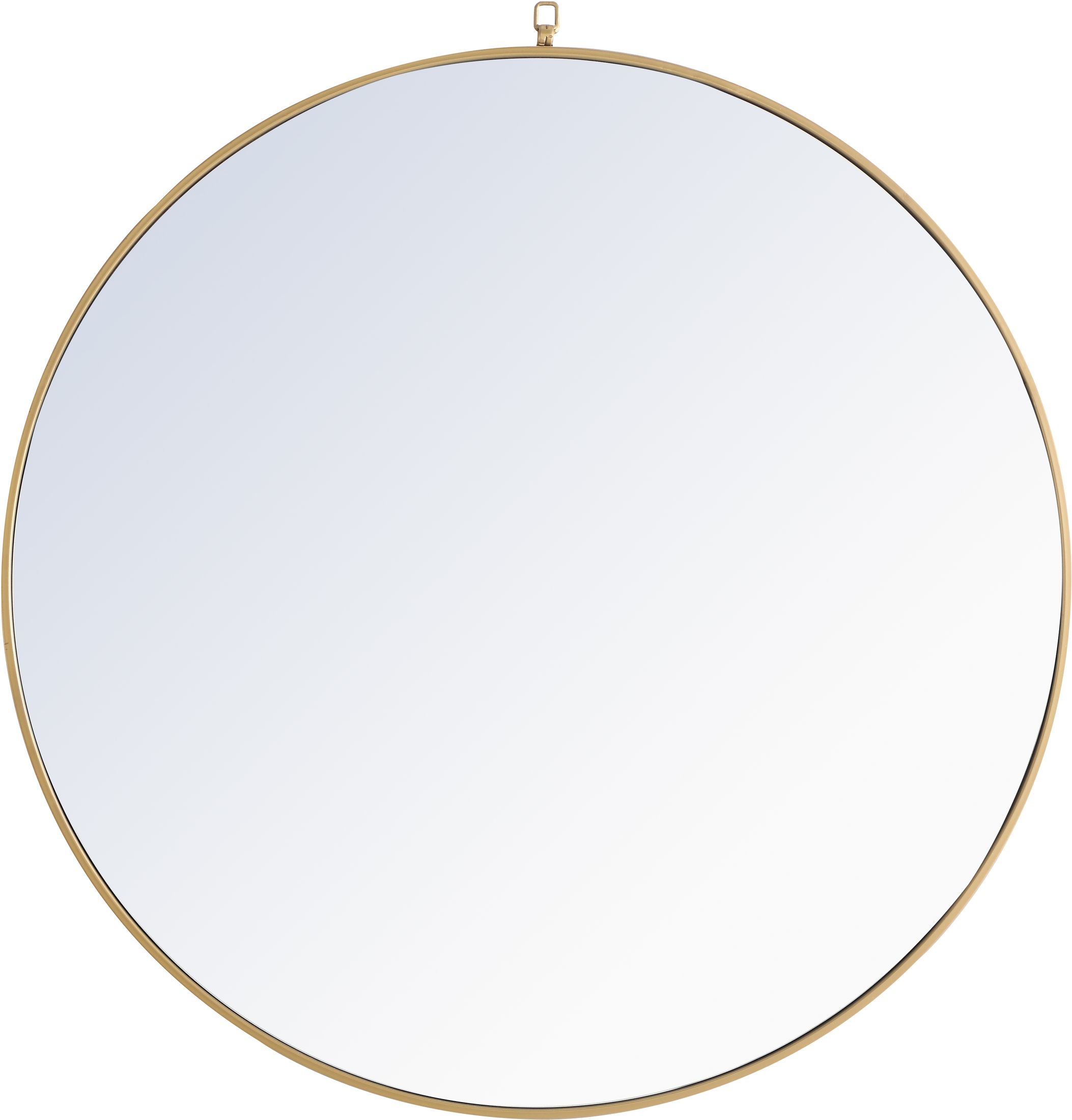 Mr4068br Eternity 48 Round Brass Mirror