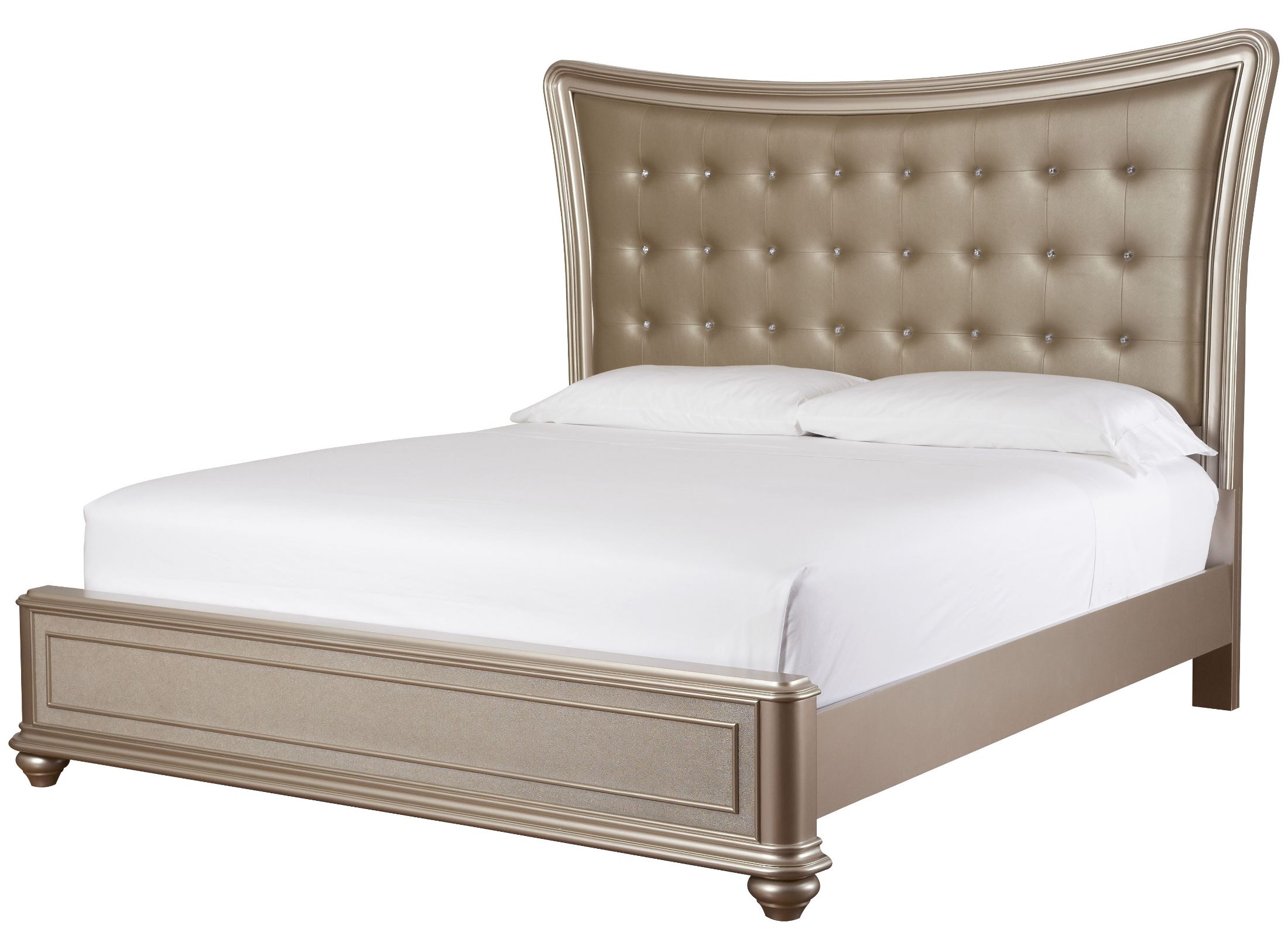 Samuel Lawrence Dynasty Gold Metallic King Upholstered Platform Bed Dynasty Gold Metallic King Upholstered Platform Bed Main Image