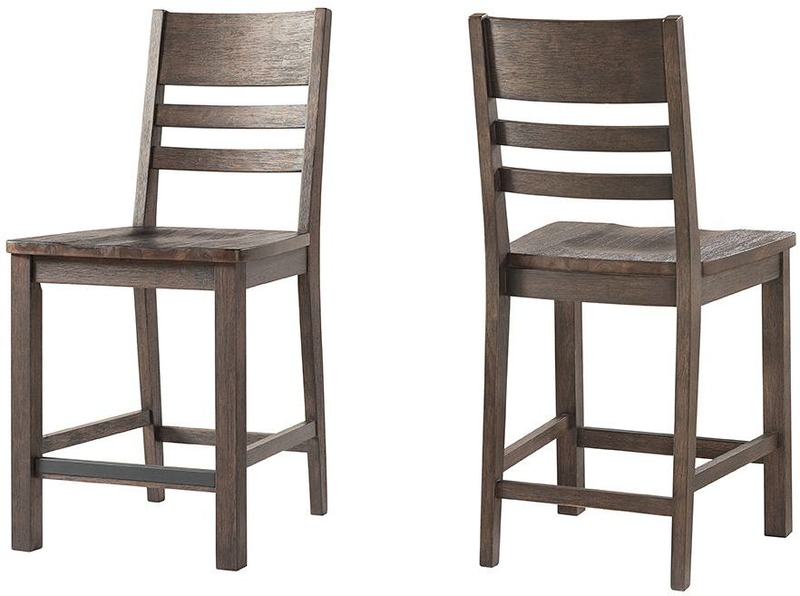 Intercon M 24 Ladder Back Barstool With Wood Seat Set Of 2 M 24 Ladder Back Barstool With Wood Seat Set Of 2gallery Image