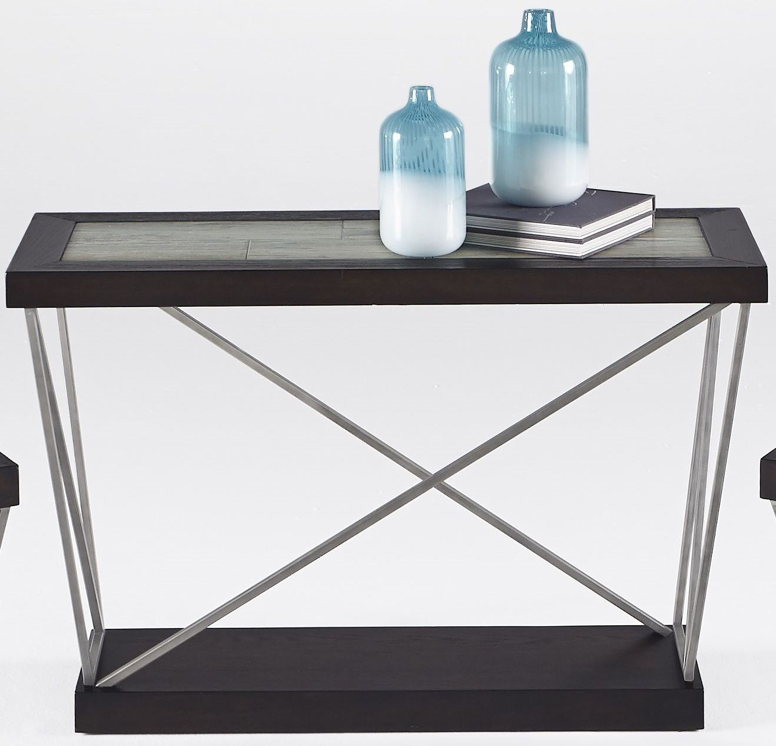 Progressive Furniture East Bay Woodtone Tile Sofa Console Table East Bay Woodtone Tile Sofa Console Table Main Image