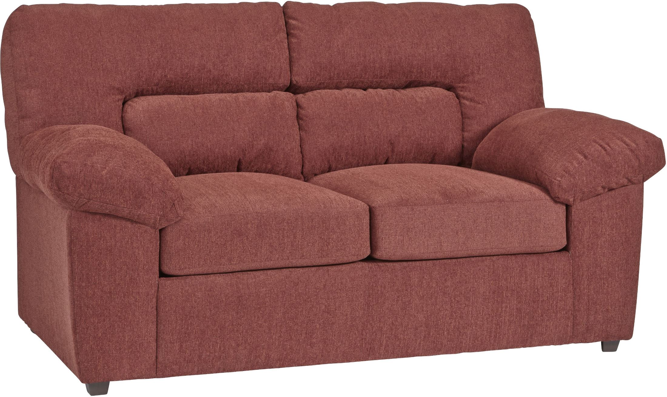 Duke Red Chenille Chair And A Half