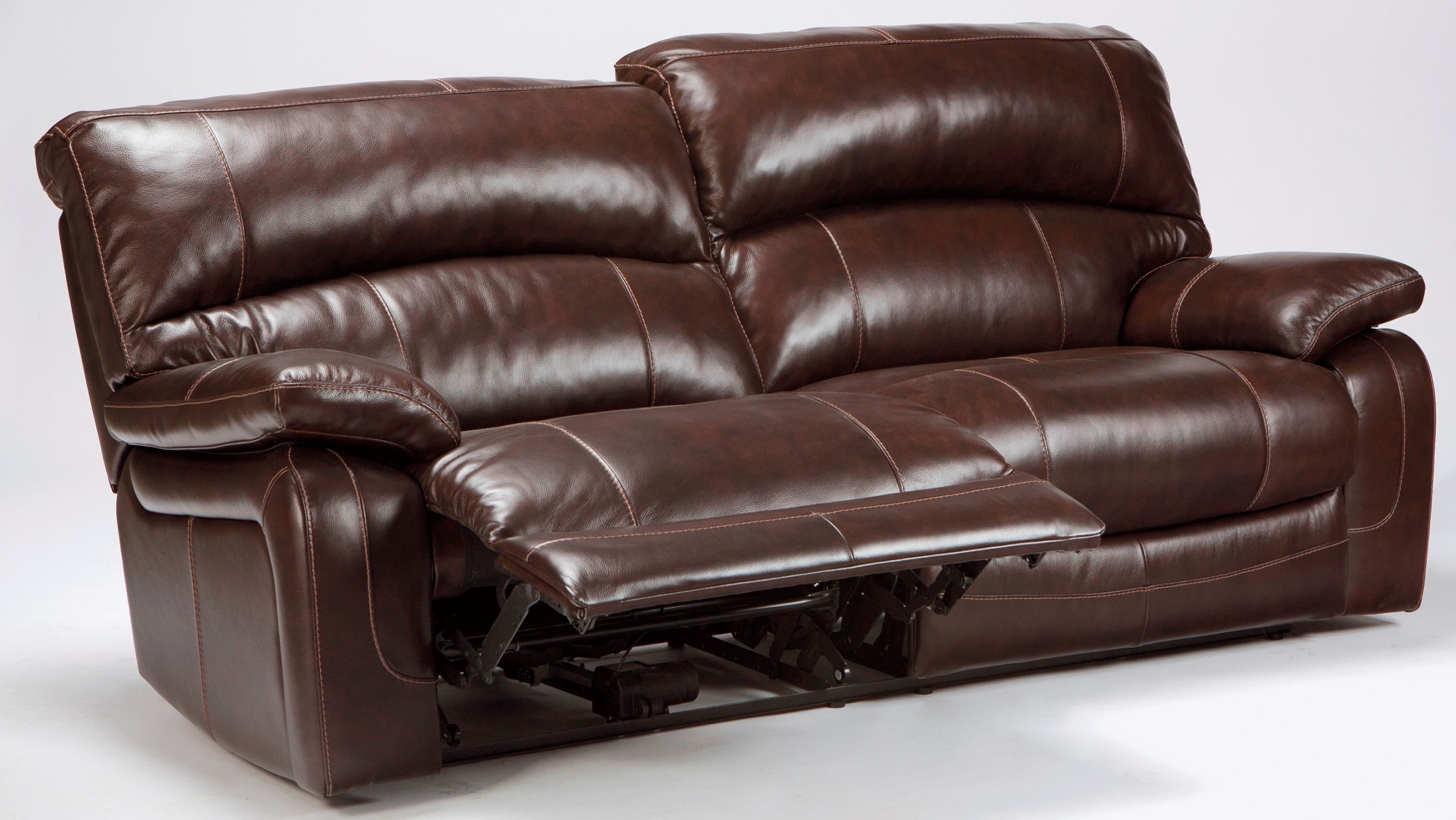 Damacio Dark Brown 2 Seat Power Reclining Sofa