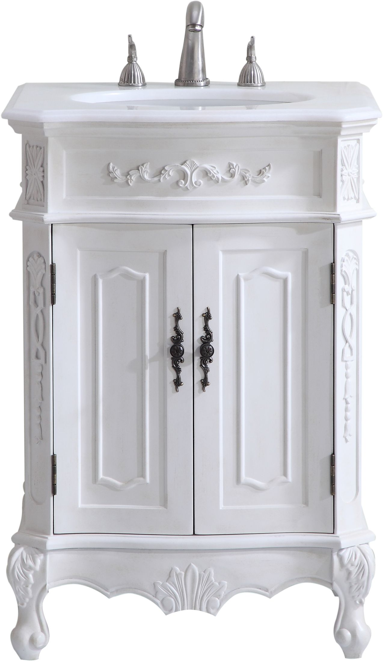 Vf 1006 Danville 24 Antique White Single Vanity Set Vf 1006 Danville 24 Antique White Single Vanity Set