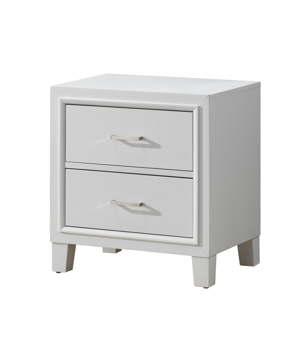 Glory Furniture G1275 2 Drawer Nightstand In White N Glory Furniture G1275 2 Drawer Nightstand In White N Main Image