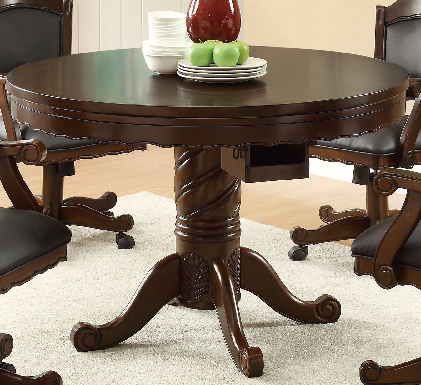 Gaming Collection Three In One Poker Bumper Pool Dining Table
