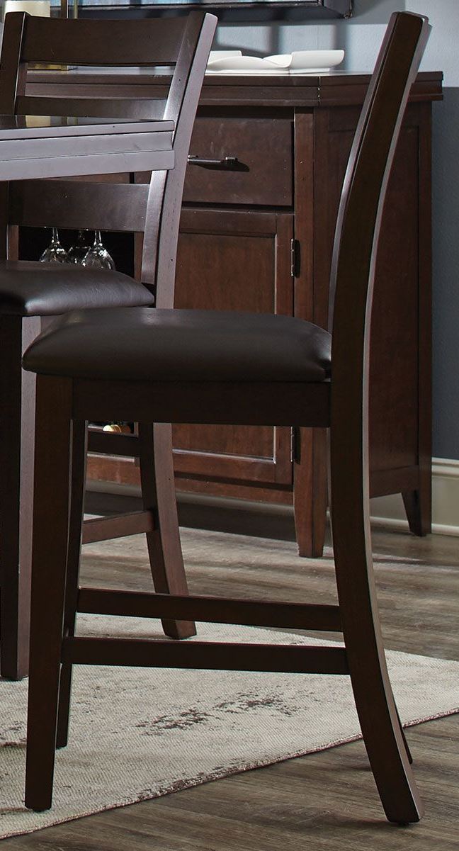 Holbrook Dark Brown And Antique Tobacco Counter Height Stool Set Of 2 1stopbedrooms