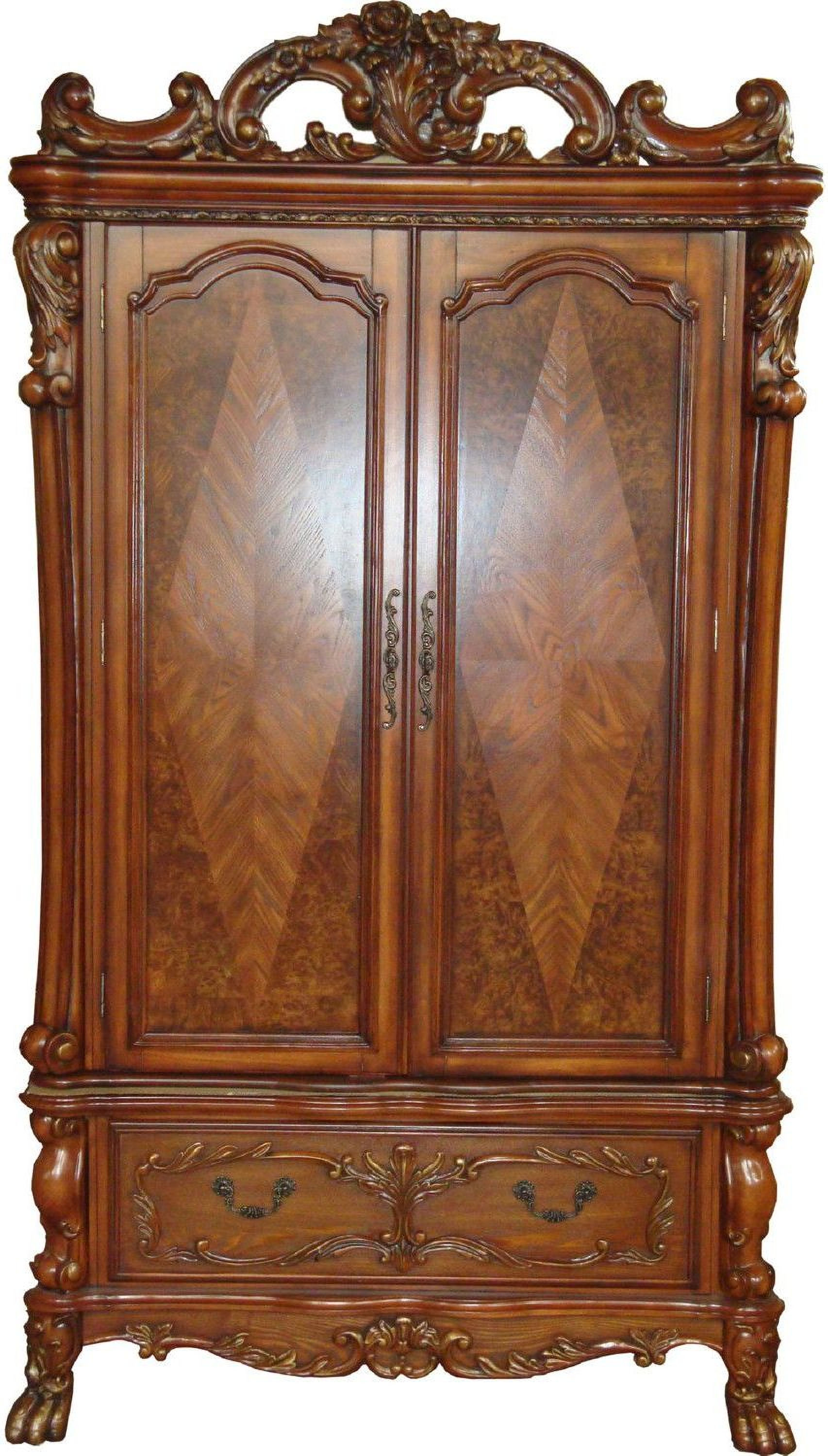 Dresden Cherry Oak Tv Armoire 1stopbedrooms