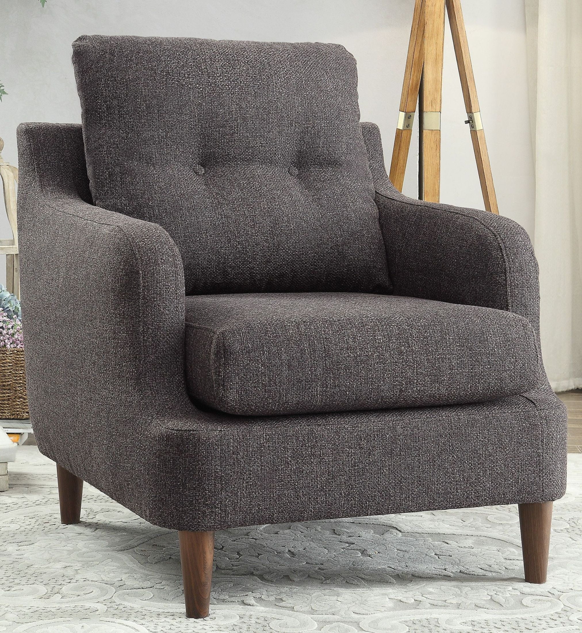 Cagle Chocolate Accent Chair 1stopbedrooms