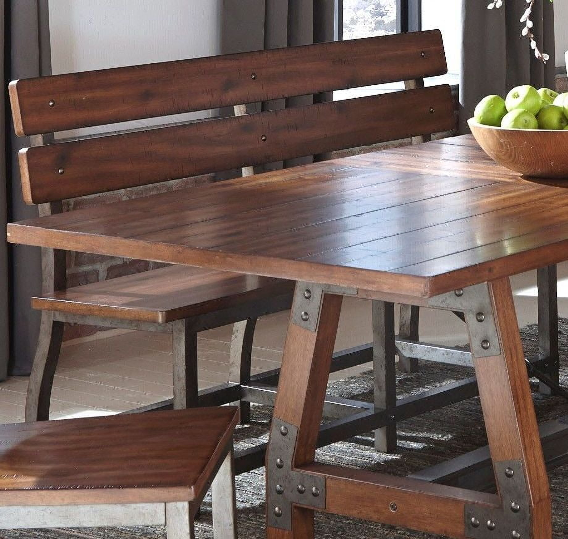 Holverson Brown Milk Crate Bench 1stopbedrooms