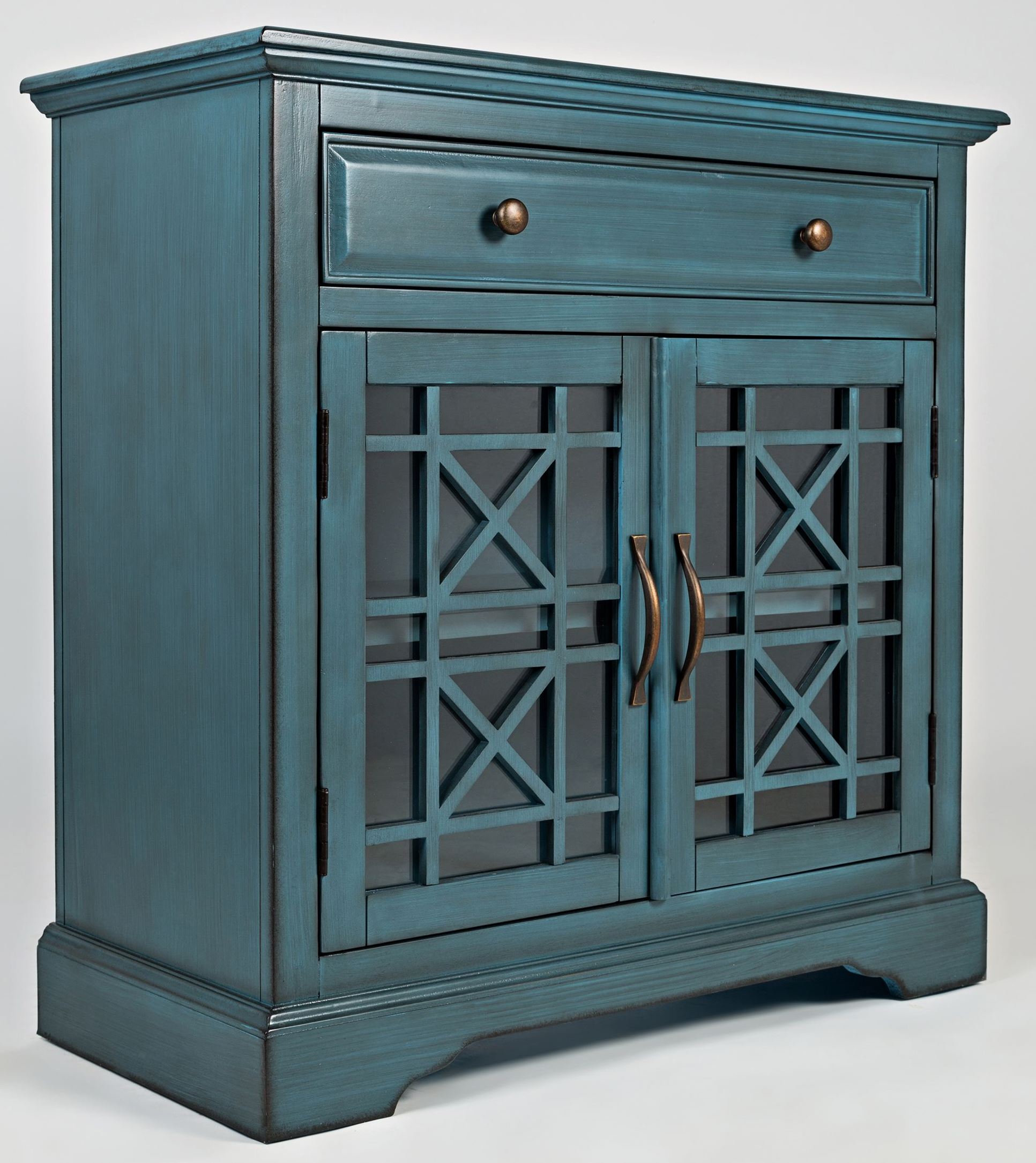Craftsman Antique Blue Accent Chest 1stopbedrooms