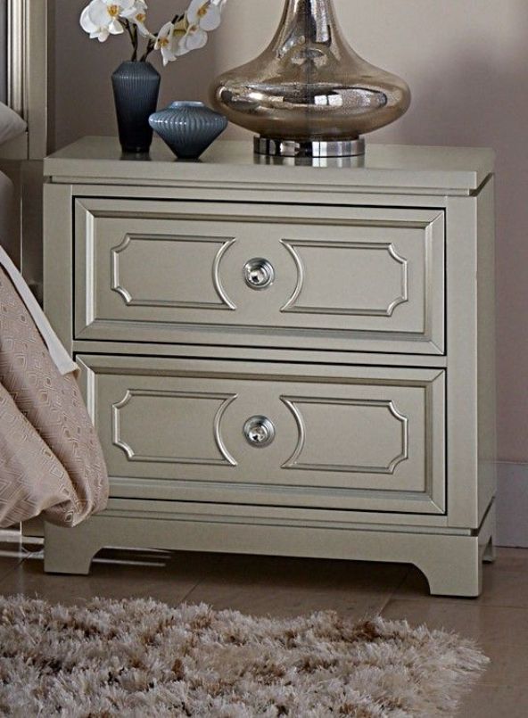 Libretto Silver Nightstand 1stopbedrooms