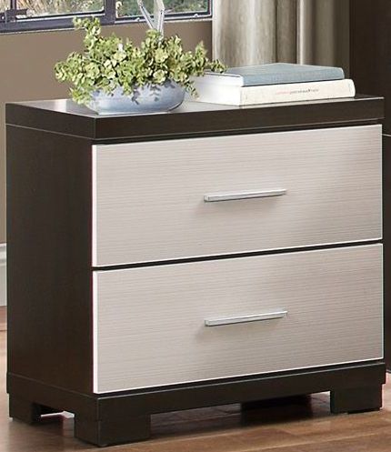 Pell Espresso And White Nightstand 1stopbedrooms
