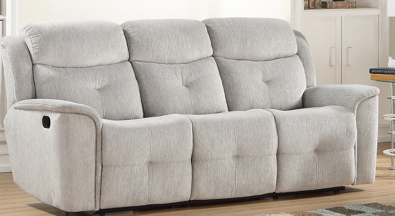 New Classic Furniture Havana Dual Recliner Sofa With Power In Cloud U1420 30p1 Cld 1stopbedrooms