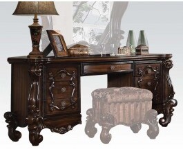 Acme Versailles Vanity Desk In Cherry Oak 21107 1stopbedrooms