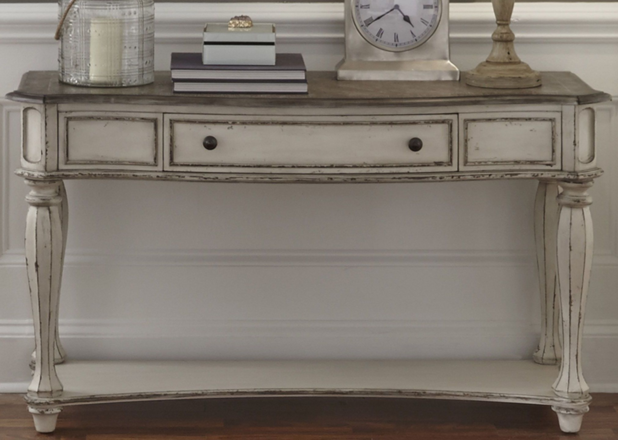 Magnolia Manor Antique White Sofa Table 1stopbedrooms