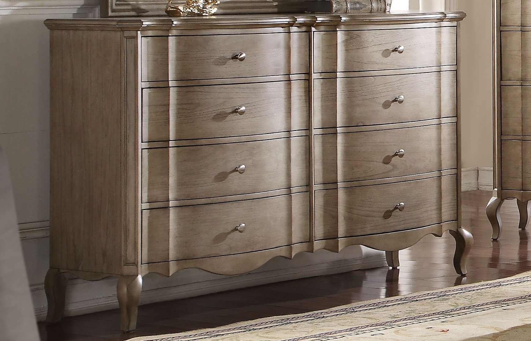 Acme Chelmsford Drawer Dresser In Antique Taupe 26055 1stopbedrooms