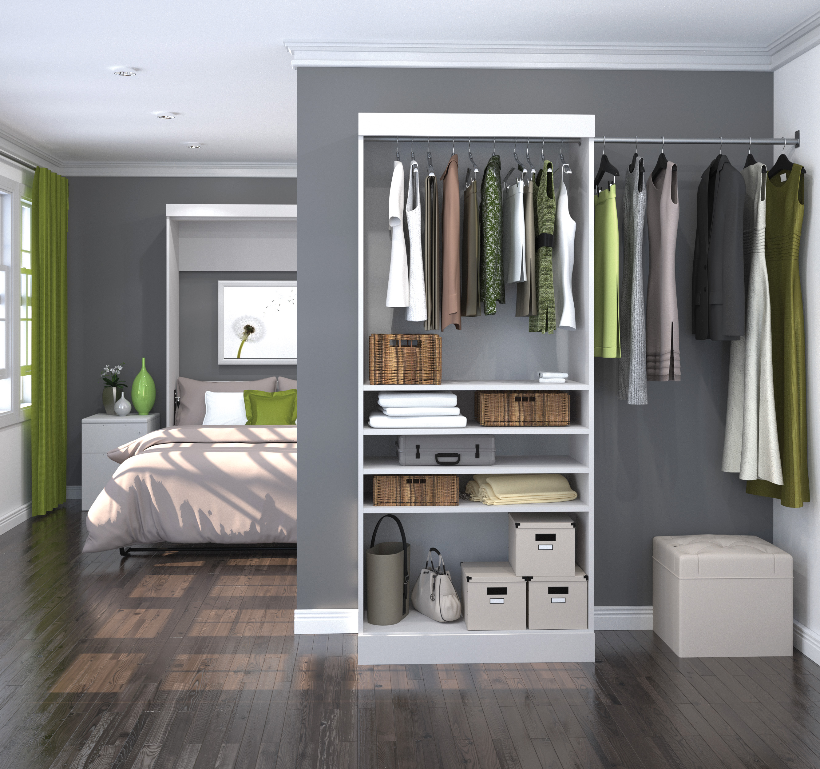 Pure White 36 Open Storage Unit 1stopbedrooms