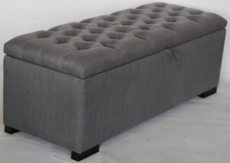 Camille Gray Storage Bench 1stopbedrooms