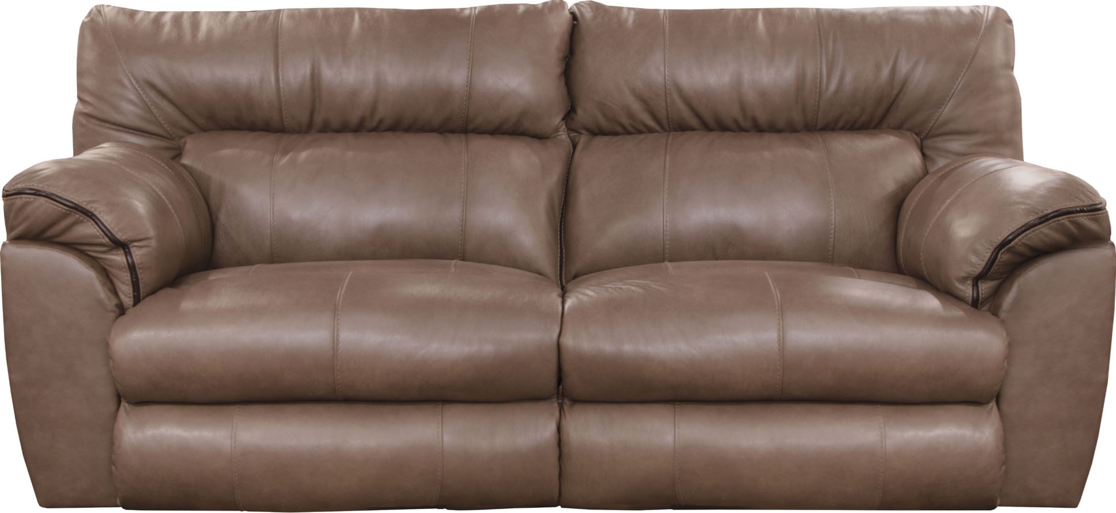 Milan Smoke Leather Reclining Sofa 1stopbedrooms