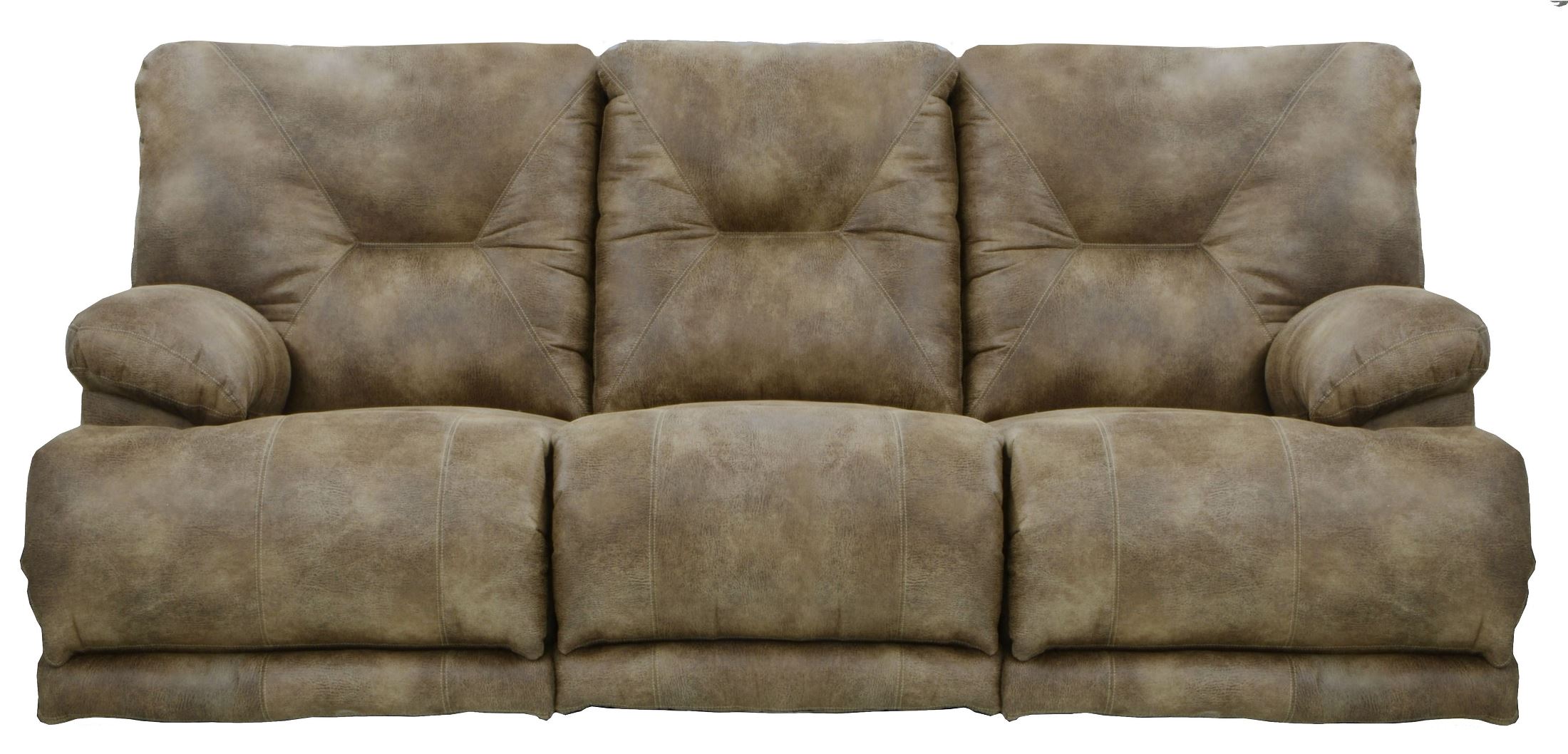 Voyager Brandy Reclining Sofa With 3 Recliners 1stopbedrooms