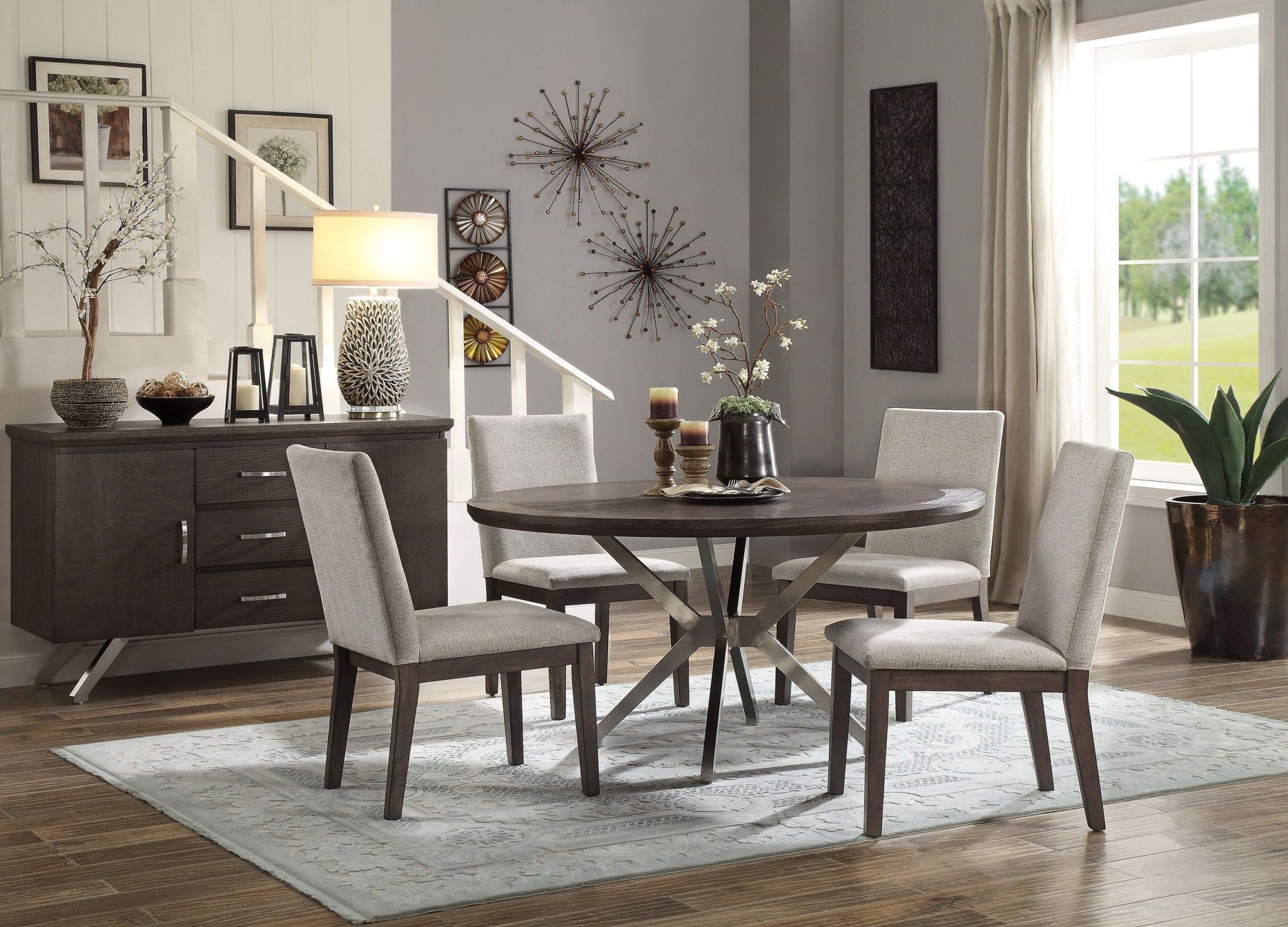 Ibiza Light Oak Round Dining Table - 1StopBedrooms.