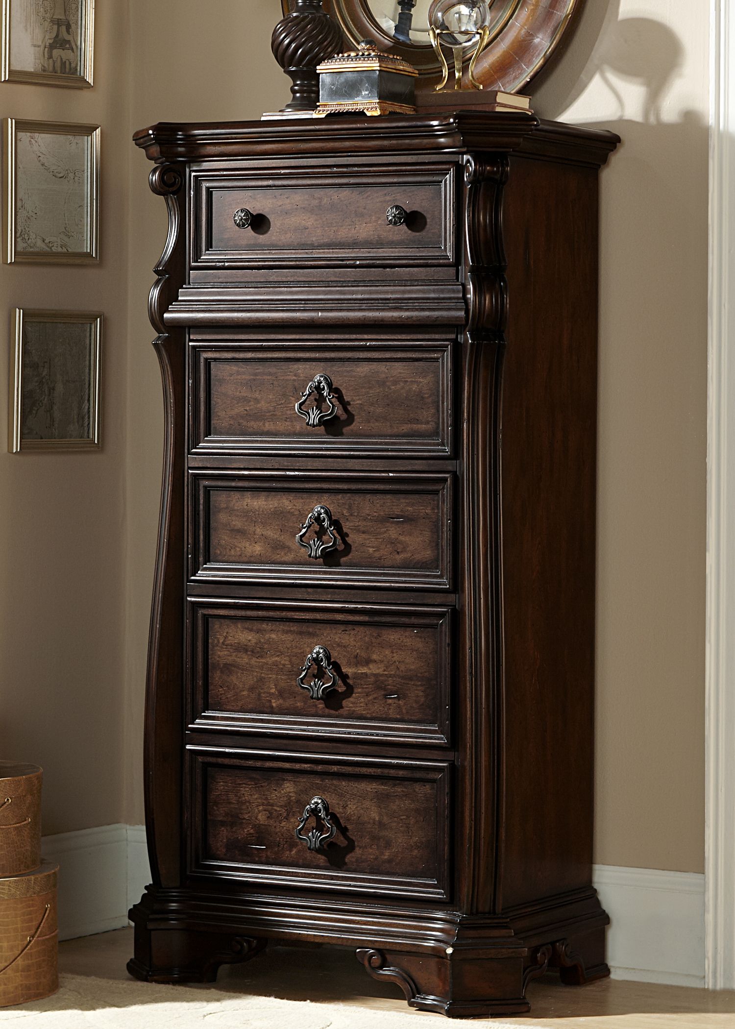 Arbor Place Brownstone Lingerie Chest 1stopbedrooms