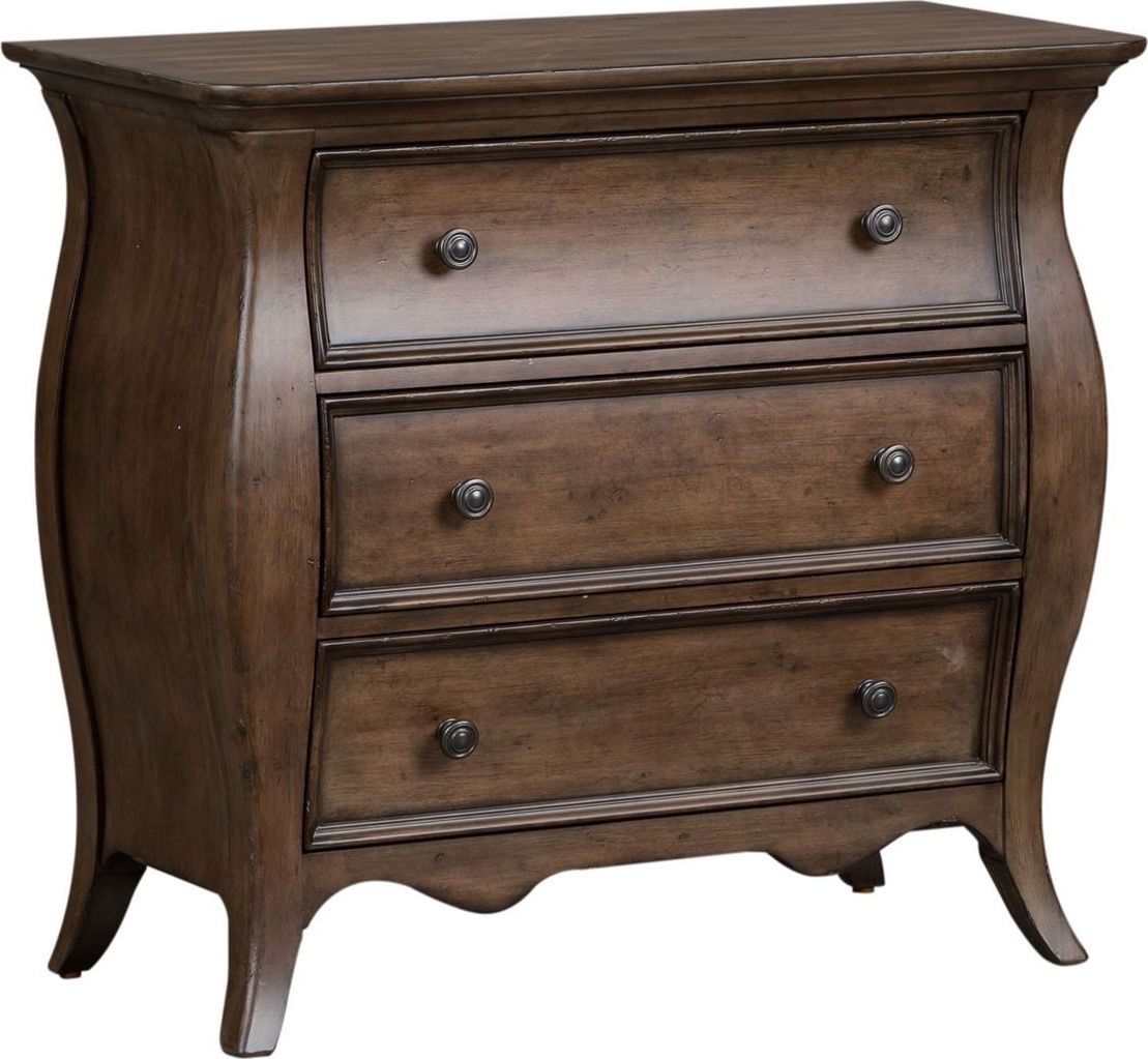 Parisian Marketplace Heathered Brownstone 3 Drawer Bedside Chest Parisian Marketplace Heathered Brownstone 3 Drawer Bedside Chest