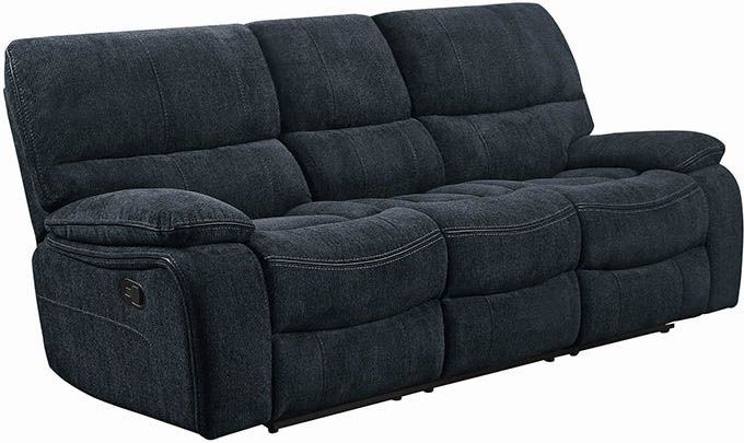 Perry Dark Gray Reclining Sofa 1stopbedrooms