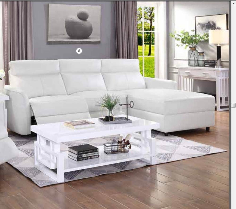 Coaster 650190pp Cecelia Series Sofa And Chaise Faux Leather Sofa 1stopbedrooms