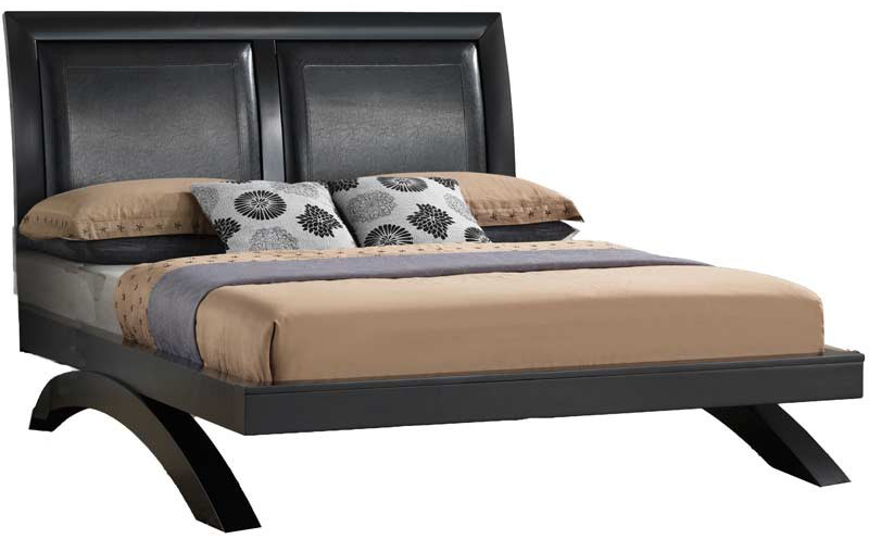 Crown Mark Furniture Galinda King Arch Bed In Black 1stopbedrooms