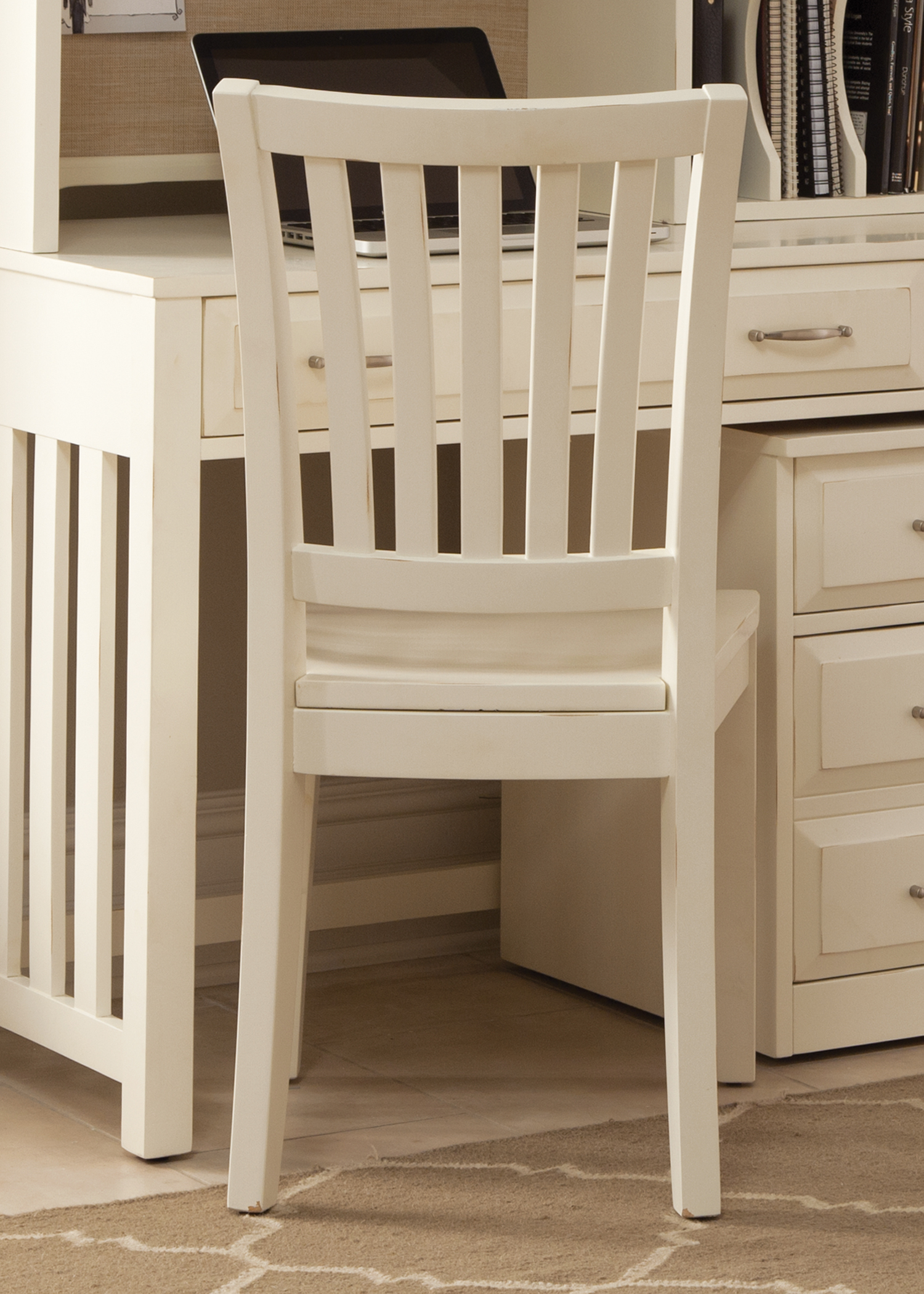 Hampton Bay White School House Chair 1stopbedrooms