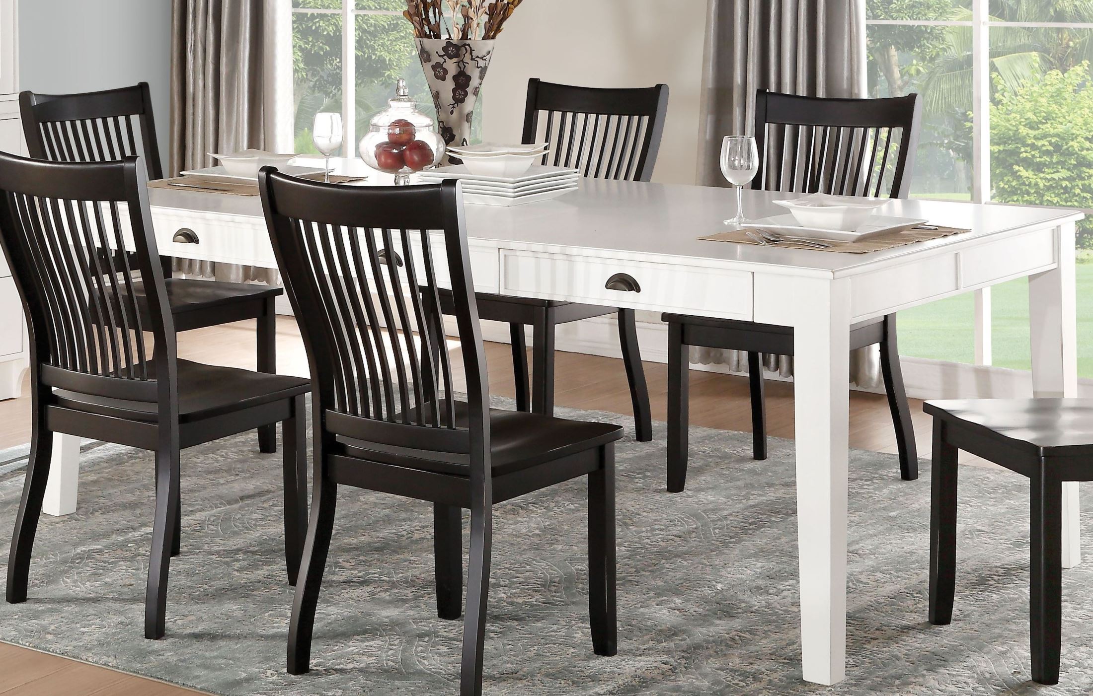 Renske Antique White Dining Table 1stopbedrooms