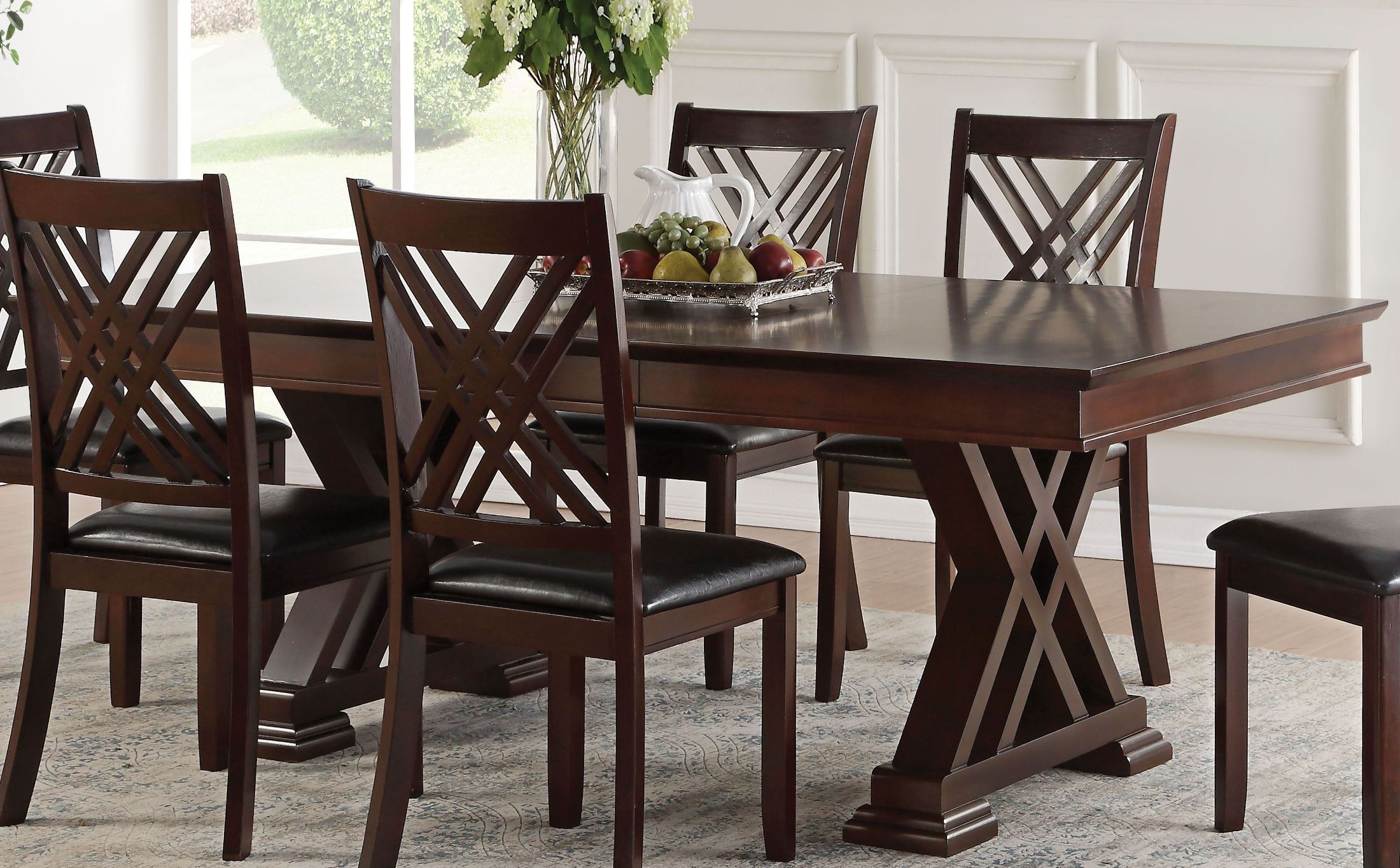 Katrien Espresso Dining Table 1stopbedrooms