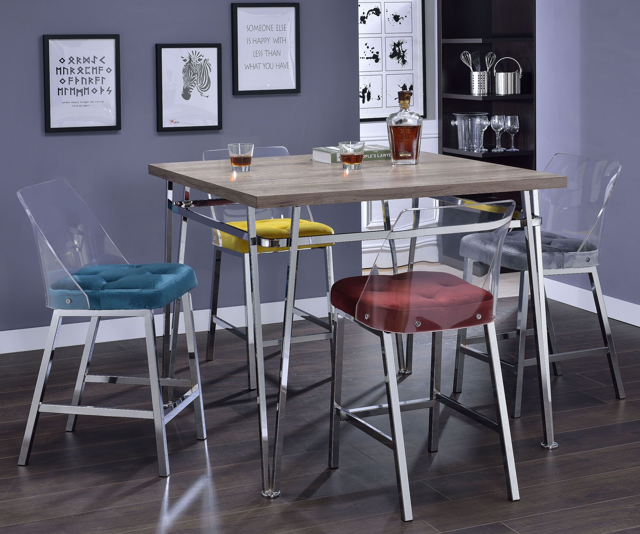 Velvet Counter Height Chairs Pictures