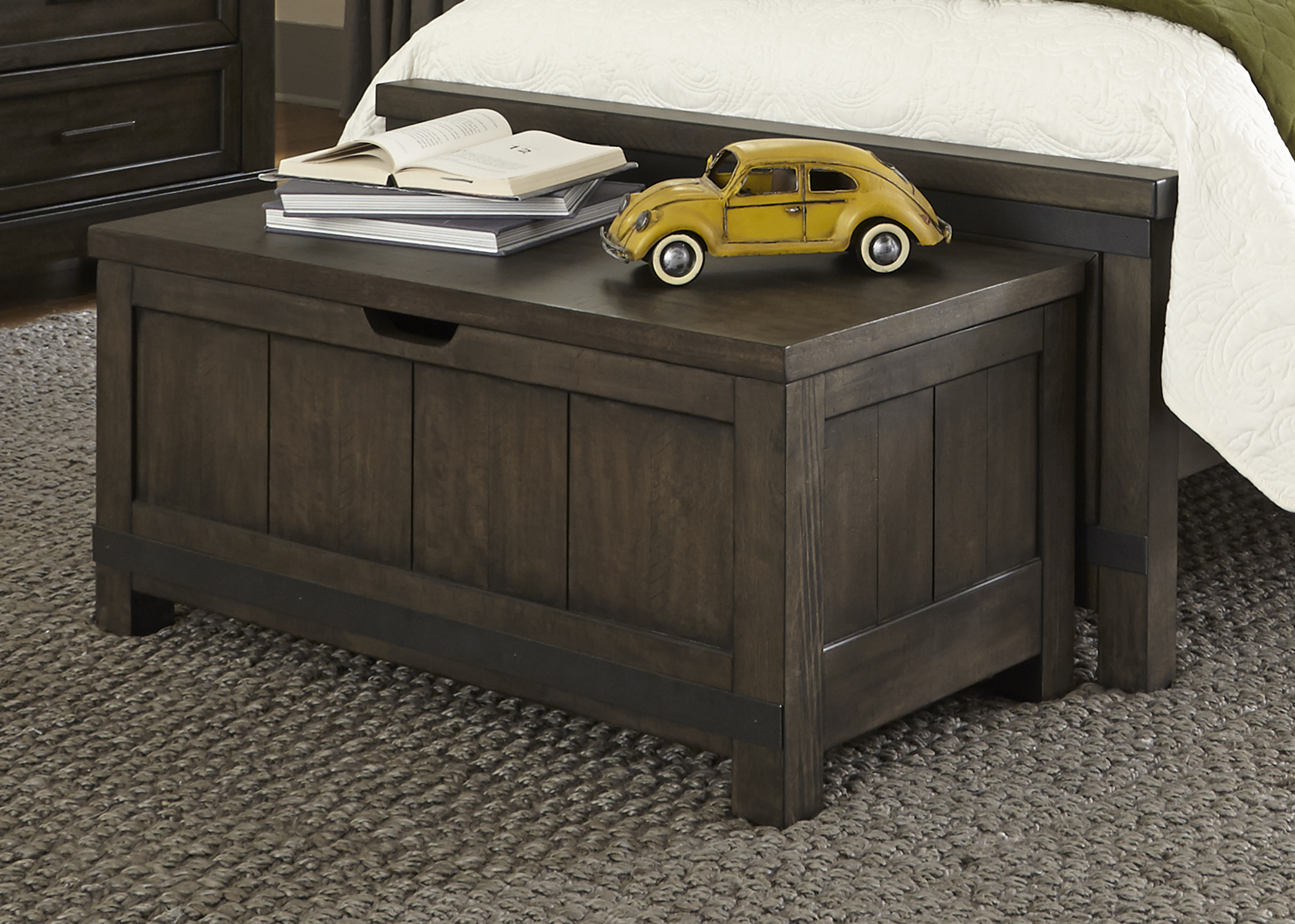 large grey toy storage