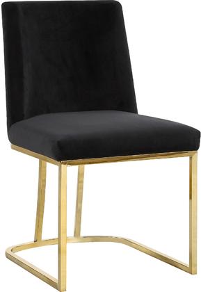 Meridian 776blackc Heidi Series Contemporary Velvet Metal Frame