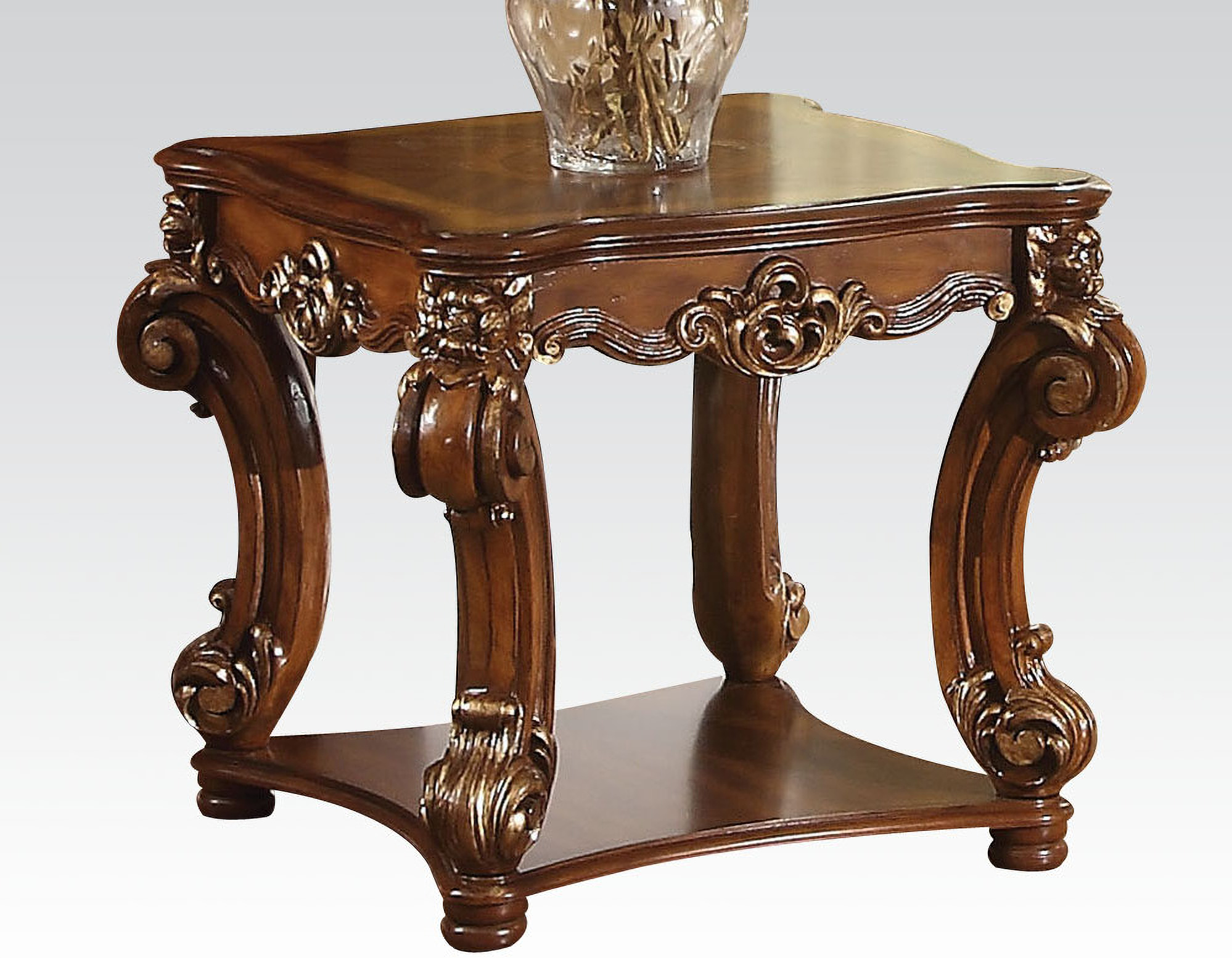 Acme Vendome Square End Table In Cherry 82001 1stopbedrooms